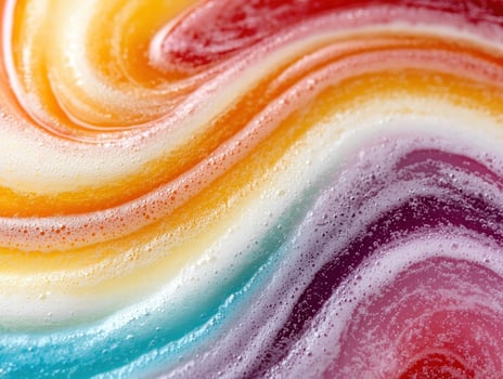 Vibrant abstract swirls of colorful liquid photo
