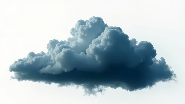 Dramatic dark cloud against light sky capturing atmospheric beauty photo