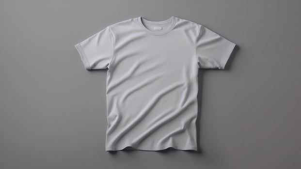 Front and Back Grey T-Shirt Long Sleeve Mockup With blank Background photo