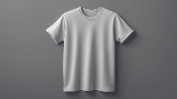 Front and Back Grey T-Shirt Long Sleeve Mockup With blank Background photo