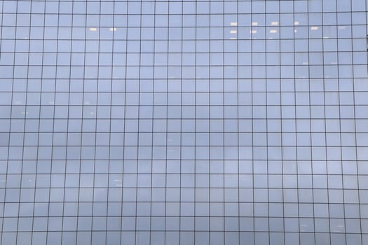 The Modern Glass Building Facade features a distinctive and striking Grid Pattern design photo
