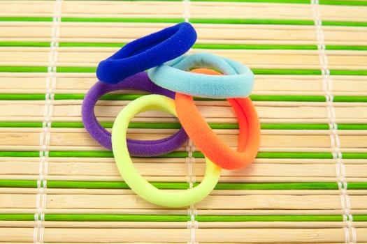 Colorful hair bands photo