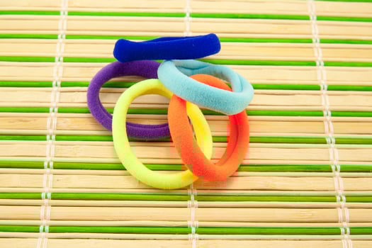 Colorful hair bands photo