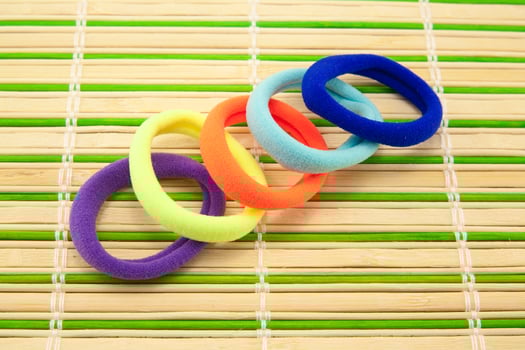 Colorful hair bands photo