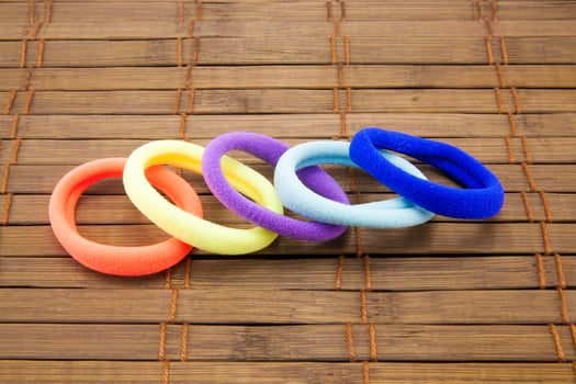 Colorful hair bands photo