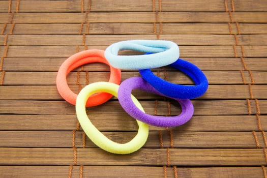 Colorful hair bands photo