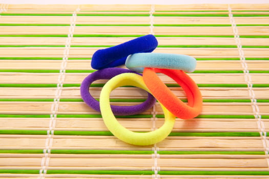 Colorful hair bands photo