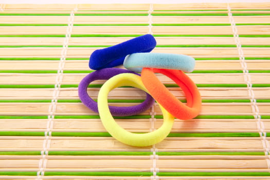 Colorful hair bands photo