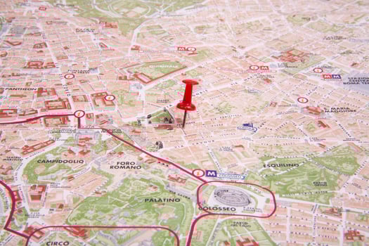 The Rome map photo