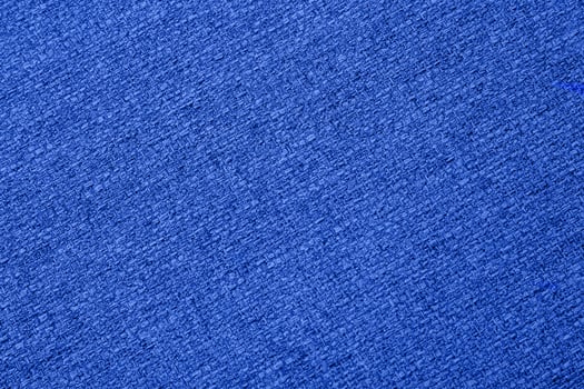blue background fabric texture macro photo