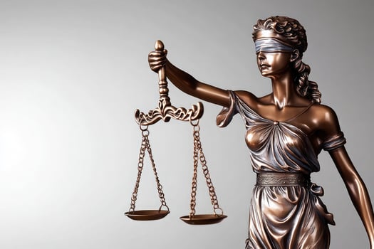 Lady Justice Statue Scales of Justice Bronze Figurine Law Legal Court Law Symbol Blindfolded photo