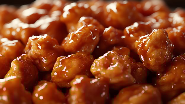 Crispy Golden Chicken Fry Close-Up, A Delicious Feast photo