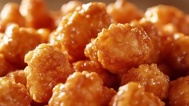Perfectly Fried Golden Chicken Close-Up, Irresistibly Tasty photo