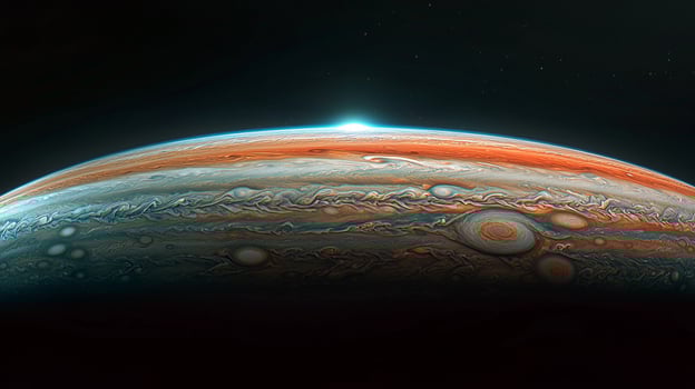 Stunning Jupiter High Resolution Planet Image Space Exploration Cosmic Background photo