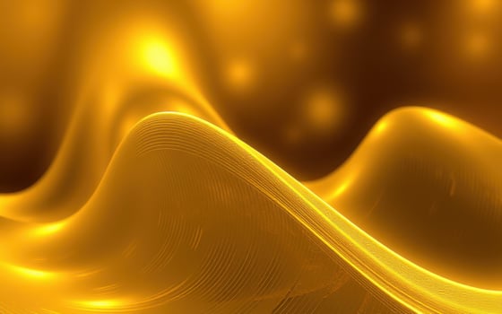 Abstract golden wave design creates a mesmerizing visual effect with smooth curves and soft highlights photo