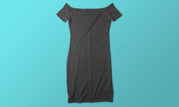 Front and Back Black T-Shirt Long Sleeve Mockup With blank Background photo