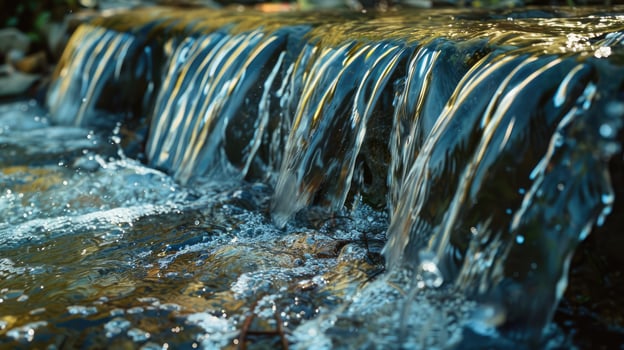 Waterfall in the forest photo