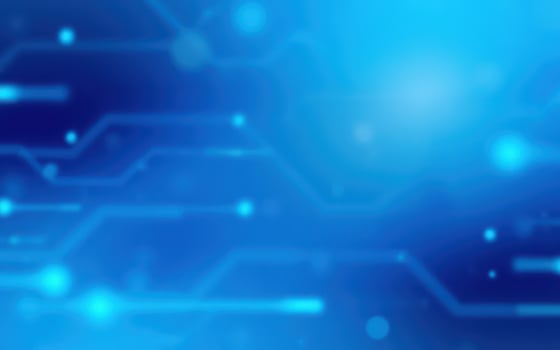 High-tech abstract background with glowing lines and dots illustrating digital connectivity photo