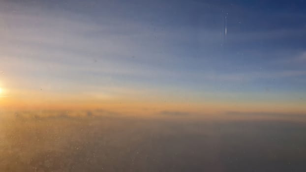 Sunrise over the horizon remote landscape nature photography serene environment aerial view tranquility and beauty photo