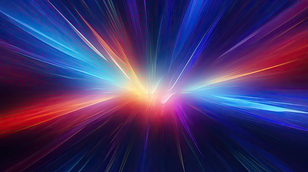 Abstract glowing background with vibrant streaks of light and color photo