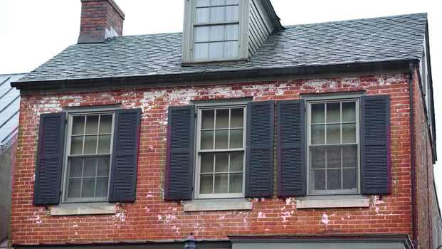The houses view located in the USA town or countryside photo