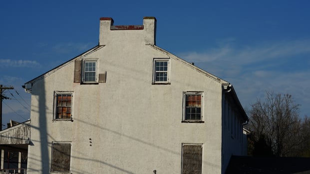 The houses view located in the USA town or countryside photo