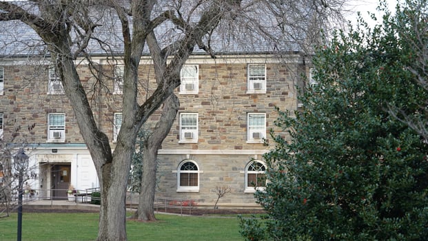 The beautiful campus view in the Ursinus college of the USA photo