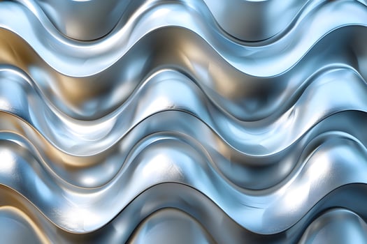 Futuristic Metallic Waves - Abstract Design for Digital Art and Decor photo