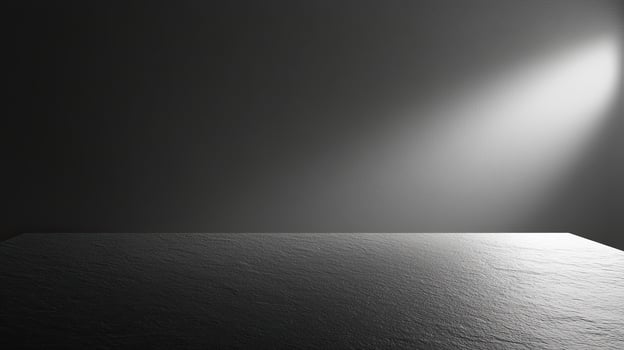 Spotlight on Empty Room Floor. Minimalist Studio Background photo