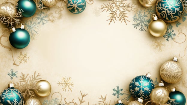 Elegant Snowy Floral Background for Festive Designs photo