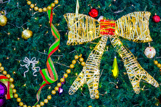 Christmas decoration background. Christmas celebration concept photo