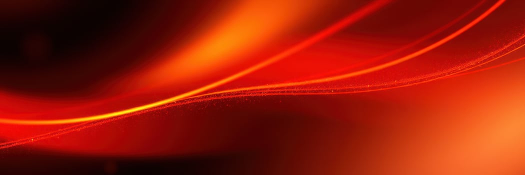 Vibrant red abstract light waves create dynamic patterns in a dark background photo