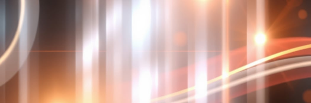 Bright abstract light patterns create a dynamic display in a vibrant setting during the evening hours photo