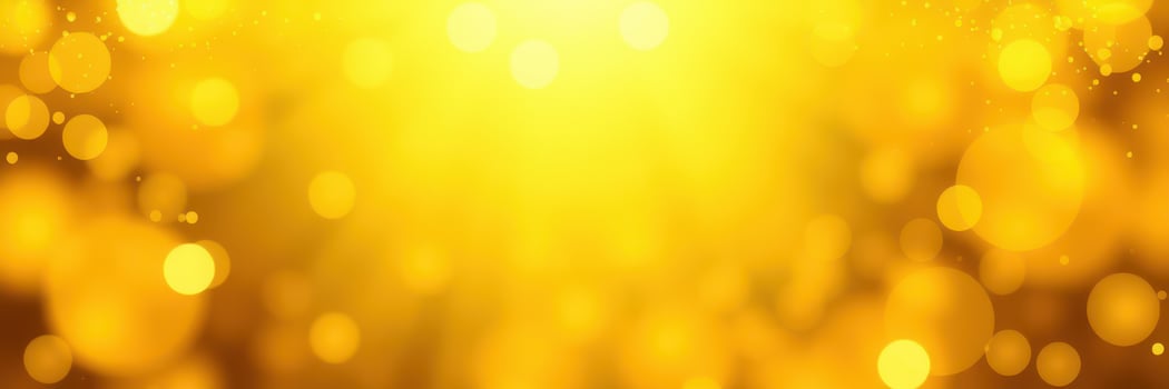 Radiant golden bokeh background illuminating a festive atmosphere for special occasions photo