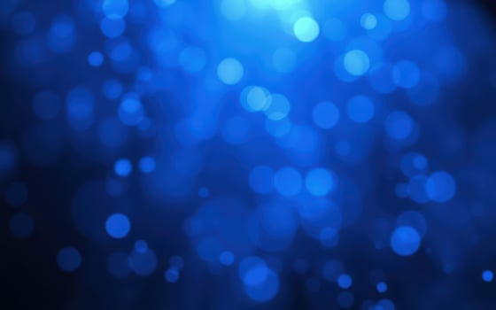 Vibrant blue bokeh effects create a dreamy atmosphere in a modern digital art composition photo
