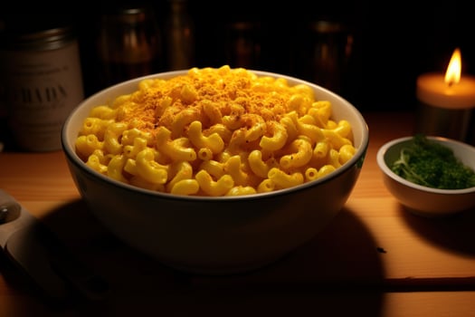 Delicious homemade mac and cheese photo