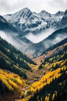 Majestic Mountain Landscape in Autumn photo