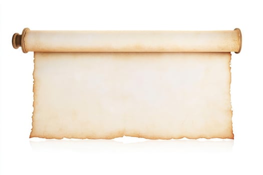 Antique Scroll Parchment Paper Aged Texture Blank Template History Vintage Document Old Manuscript photo