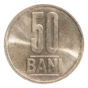 Romanian bani coin photo
