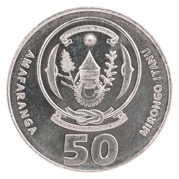 Rwanda franc coin photo