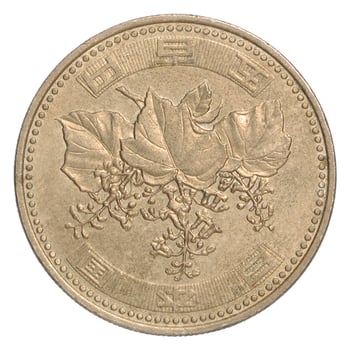 Japanese yen coin photo