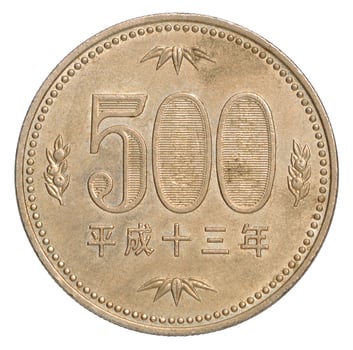 Japanese yen coin photo