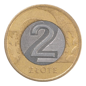 Polish Zloty coin photo