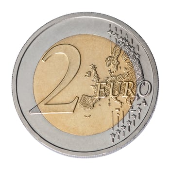two euro coin photo