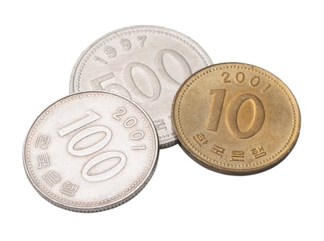 Korean coins won photo