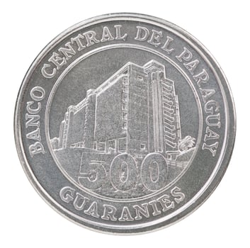 A coin with the building of the central bank photo