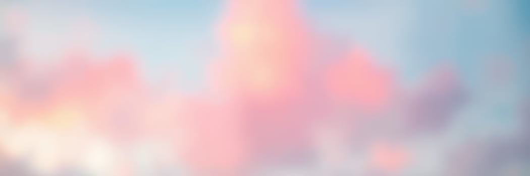 Colorful clouds fill the sky at sunset, creating a serene atmosphere over the horizon photo