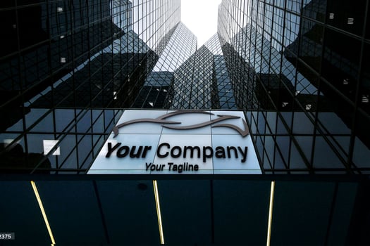 Car Logo 3d Logo Mockup photo