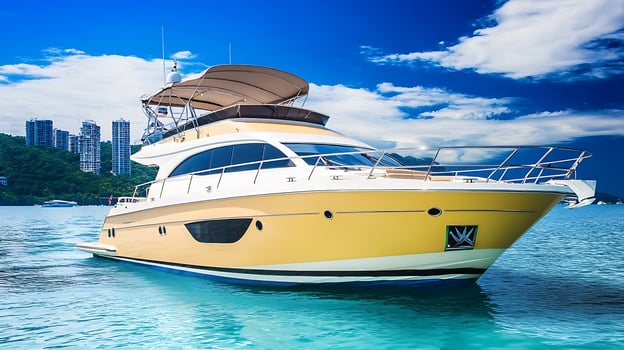 High-Definition Luxury Vessel Exploring the Beauty of the Open Ocean photo