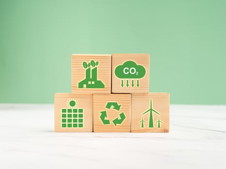 Net-zero emissions in 2050. Save earth and environment, and carbon neutral. World Earth Day concept photo